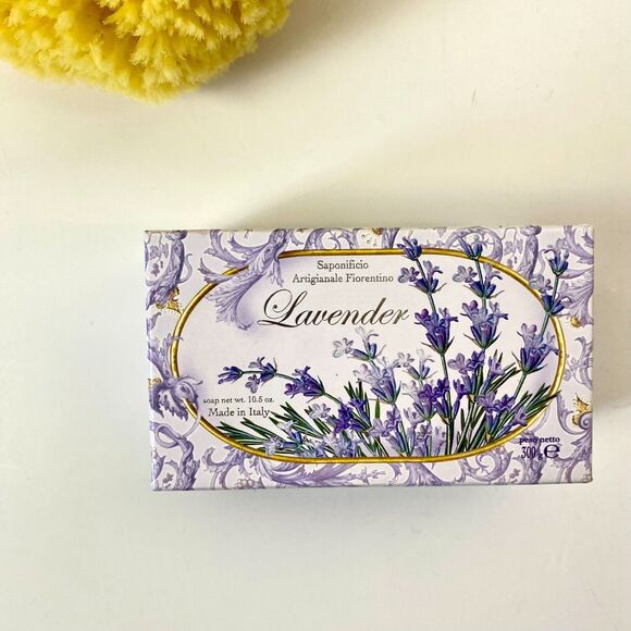 Saponificio Artigianale Fiorentino Lavender Scented Soap‎ Bar 10.5oz from Italy - Picture 1 of 6